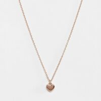 Ted Baker - Hara - Collier à pendentif petit cur - Or rose-Doré Asos